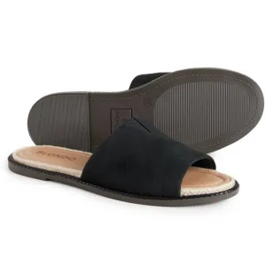 NEW Blondo Emilia Slide Sandals - Suede For Women Black