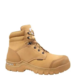 NEW CARHARTT men's rugged flex 6 &quot; waterproof composite toe work boots in wheat