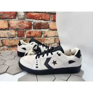 NEW Converse AS-1 Pro Ox CONS Skate Shoes White Black Suede Mens Size 12 A07624C