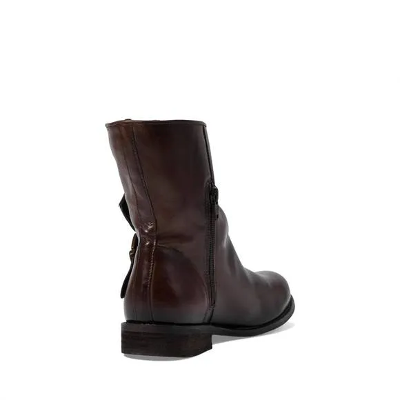 NEW ERIC MICHAEL women's malaga boots in dark brown