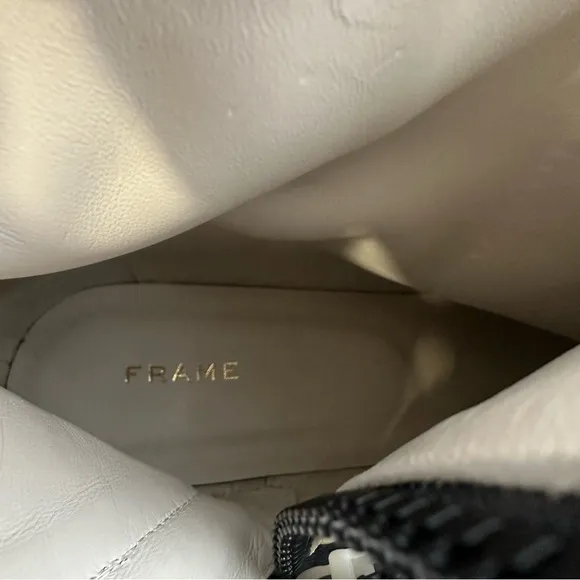 NEW Frame le Maddox ankle cream boots euro 38.5 or‎ 8 reg $498