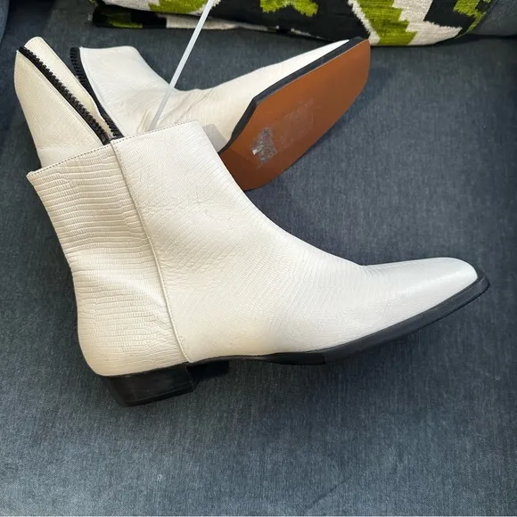 NEW Frame le Maddox ankle cream boots euro 38.5 or‎ 8 reg $498
