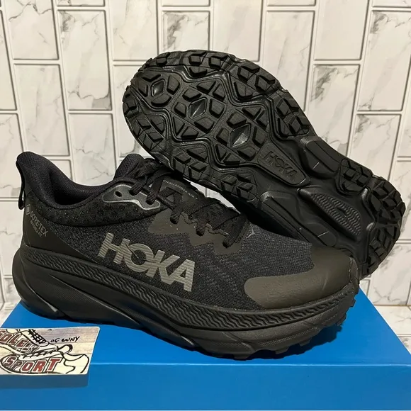 New Hoka One Challenger ATR 7 GTX Trail Running Shoes Hiking Black Womens 9 B
