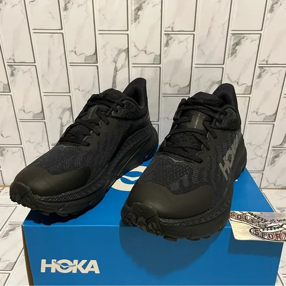 New Hoka One Challenger ATR 7 GTX Trail Running Shoes Hiking Black Womens 9 B