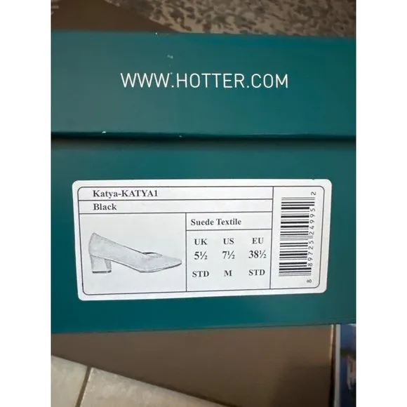 New Hotter Katya suede comfort textile‎ suede shoes size 7.5