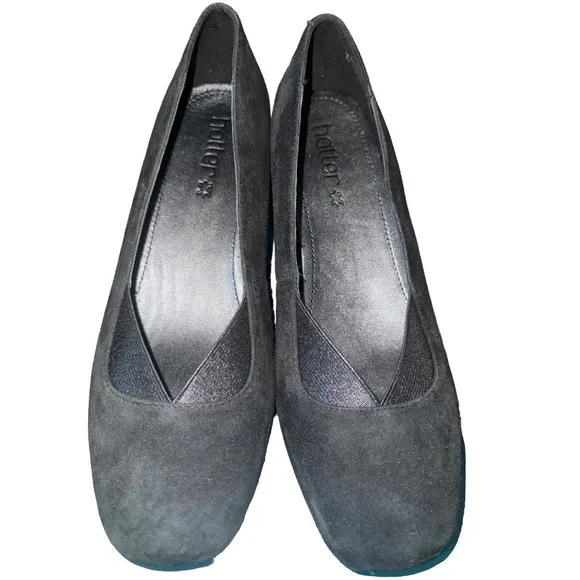 New Hotter Katya suede comfort textile‎ suede shoes size 7.5