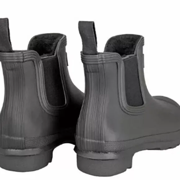 NEW HUNTER Womens Original Chelsea Rain Boots Size 6 Round Toe Waterproof