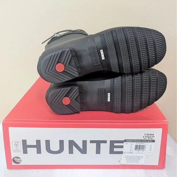 New Hunter Women's Original Short Rain Boots Black Size 10‎