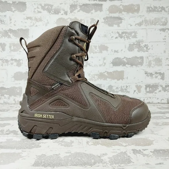 NEW Irish Setter Work Brown High Top Waterproof Nano-Toe 5&quot; Lace Up Boots K964