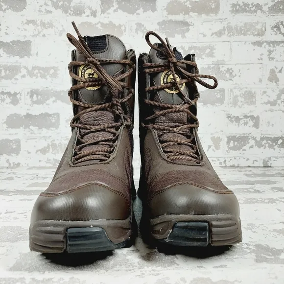 NEW Irish Setter Work Brown High Top Waterproof Nano-Toe 5&quot; Lace Up Boots K964