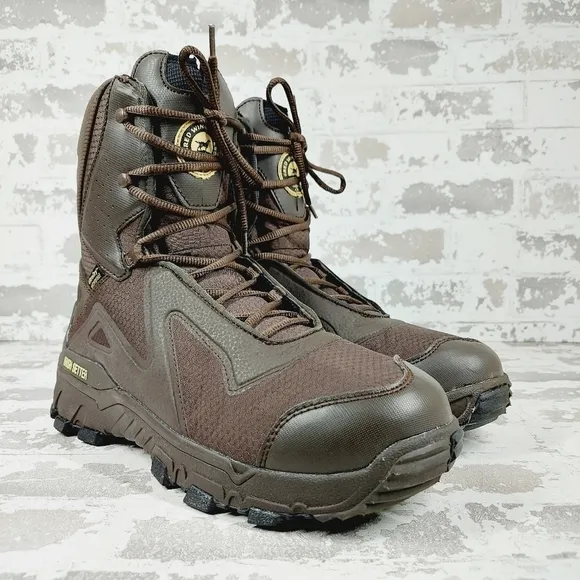 NEW Irish Setter Work Brown High Top Waterproof Nano-Toe 5&quot; Lace Up Boots K964