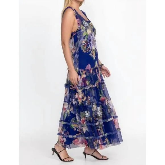NEW JOHNNY WAS mazzy multi ruffle dress in ullani