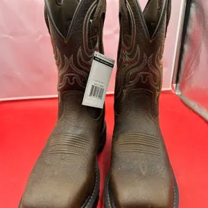 New Justin man 8.5 steel toe waterproof cowboy work boots