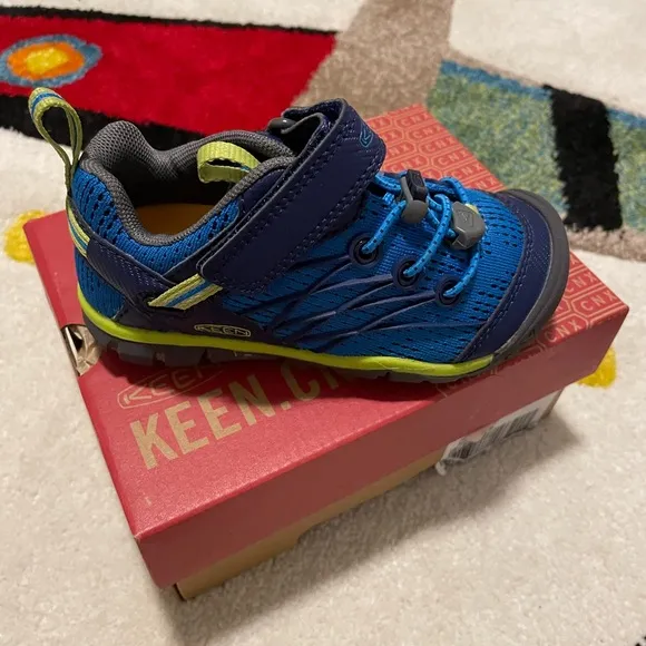 New KEEN Kids Chandler Blue Toddler Hiking Shoes