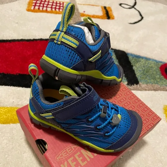New KEEN Kids Chandler Blue Toddler Hiking Shoes