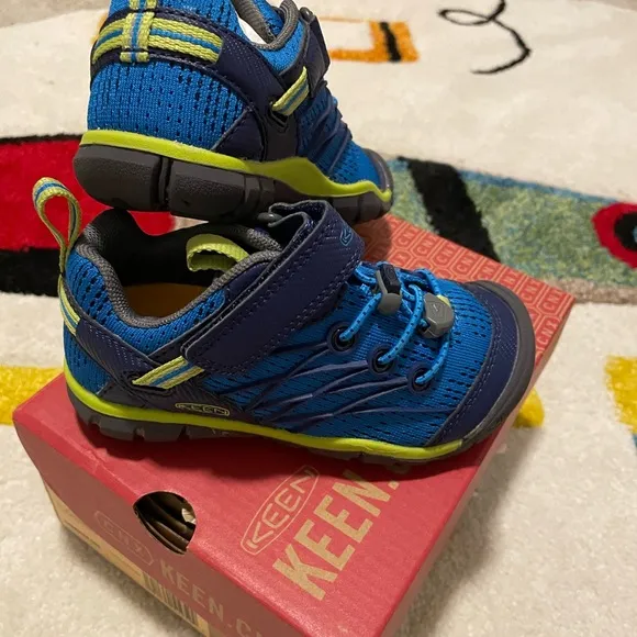 New KEEN Kids Chandler Blue Toddler Hiking Shoes