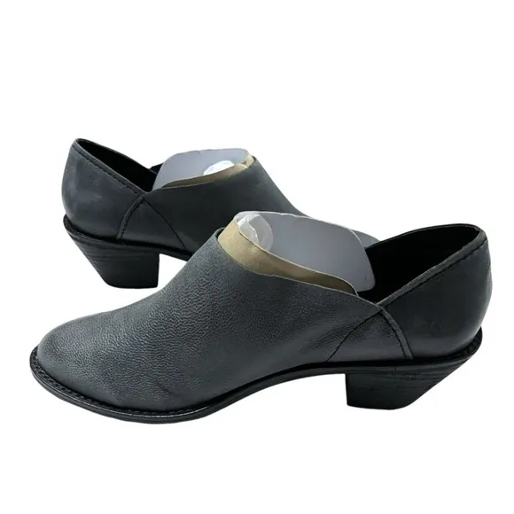 NEW Kelsi Dagger Brooklyn Boots Womens Sz 8 Gray Kenmare Soft Leather Heel Edgy