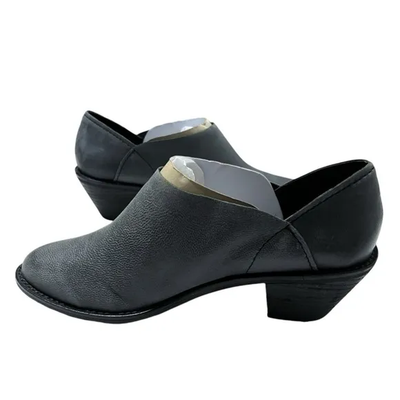 NEW Kelsi Dagger Brooklyn Boots Womens Sz 8 Gray Kenmare Soft Leather Heel Edgy