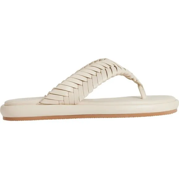 NEW Kelsi Dagger Tidal Braided Thong Sandals Shell For Women 252