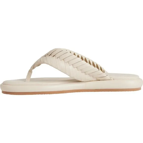 NEW Kelsi Dagger Tidal Braided Thong Sandals Shell For Women 252