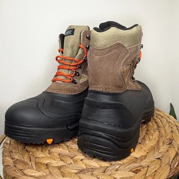 NEW Khombu Men's Boots Thermolite Genuine Leather Upper Ranchero Gorpcore