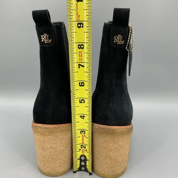 NEW Lauren Ralph Lauren Women’s Marianna Chelsea Boots Black Size 10B