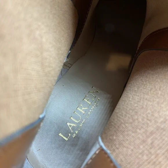 NEW Lauren Ralph Lauren Women’s Marianna Chelsea Boots Brown Size 10