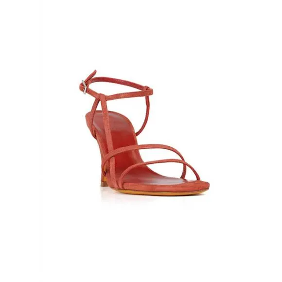 NEW MARYAM NASSIR ZADEH women's irene high heeled sandals in rust