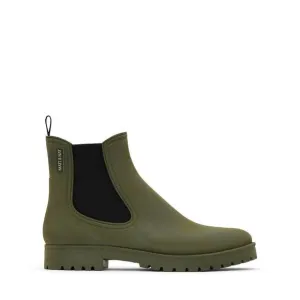 NEW MATT &amp; NAT women's laney vegan rain boots in matt olive
