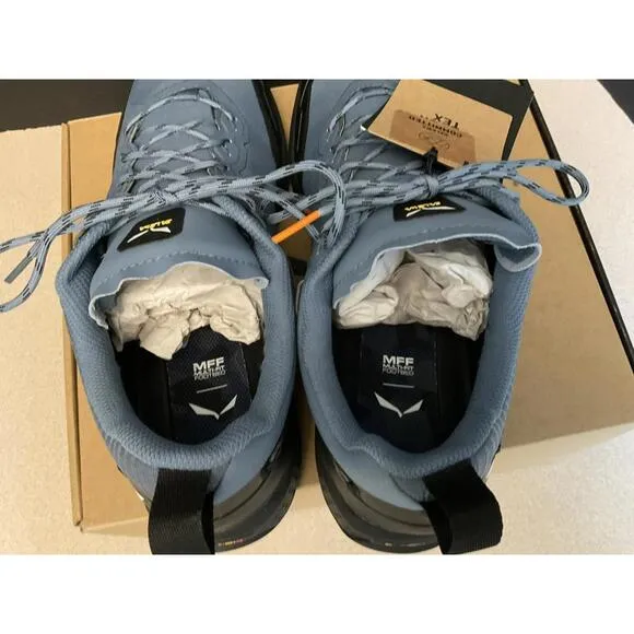 New! Mens SALEWA Pedroc PTX Java Blue/Black Hiking Trail Shoes. Size 10.5. Nice!