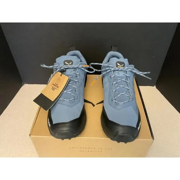 New! Mens SALEWA Pedroc PTX Java Blue/Black Hiking Trail Shoes. Size 10.5. Nice!
