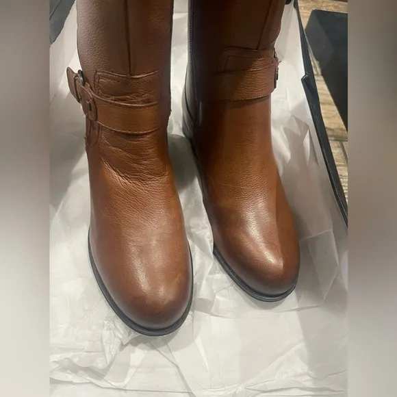 NEW Naturalizer Casual Jean Leather Riding Boots NEW 🤎