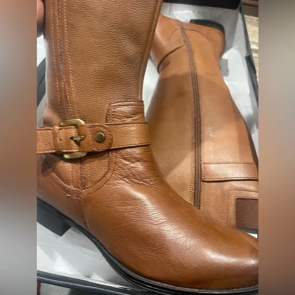 NEW Naturalizer Casual Jean Leather Riding Boots NEW 🤎
