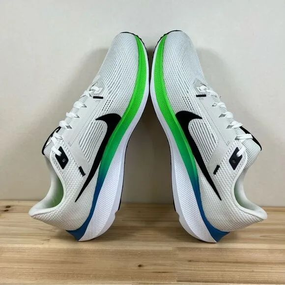 NEW Nike Pegasus 40 running shoes Mens 14 Platinum Tint black white green