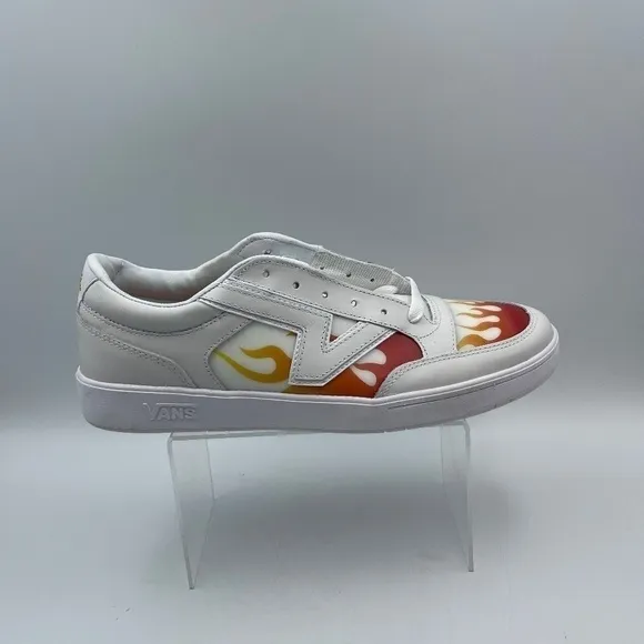 NEW Old Stock Vans Lowland Comfy Cush CC True White Flame Shoes Fire Skate