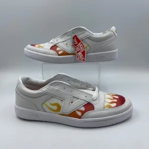 NEW Old Stock Vans Lowland Comfy Cush CC True White Flame Shoes Fire Skate