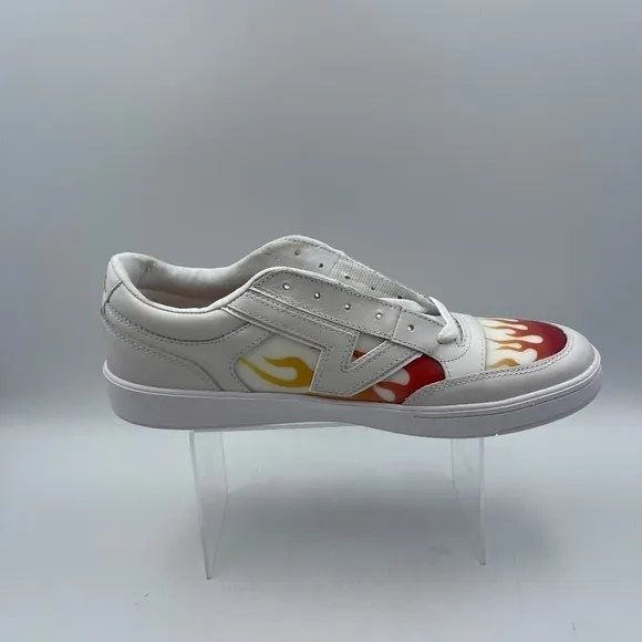 NEW Old Stock Vans Lowland Comfy Cush CC True White Flame Shoes Fire Skate