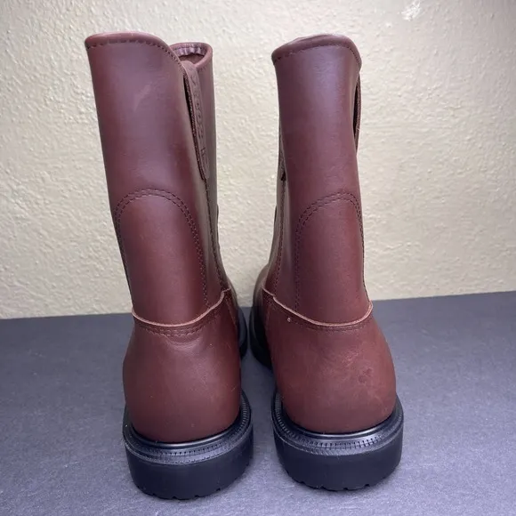 New Red Wing 9&quot; Pecos Size 10 3E Wide Work Boots Steel Toe Leather Brown 8241