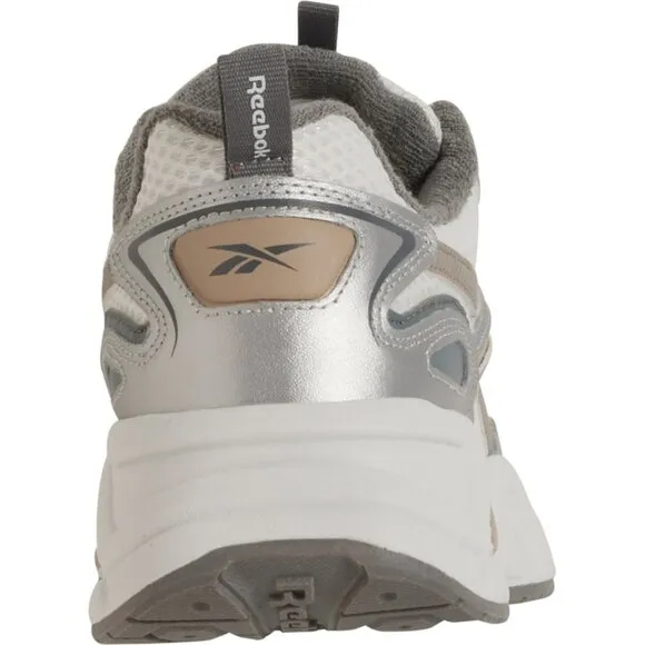 NEW REEBOK Leather Charge Running Sneakers Silver/white/multi for women 462mn