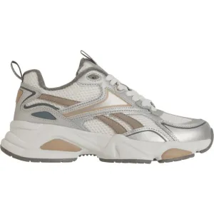 NEW REEBOK Leather Charge Running Sneakers Silver/white/multi for women 462mn