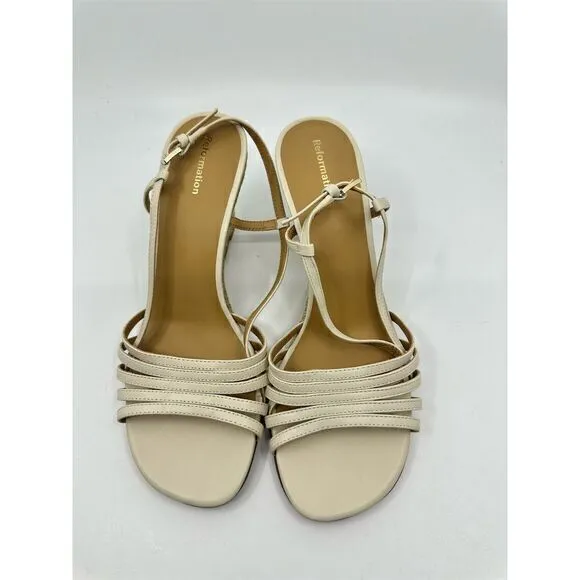 New Reformation Women's Slingback Wedge Sandals 7
