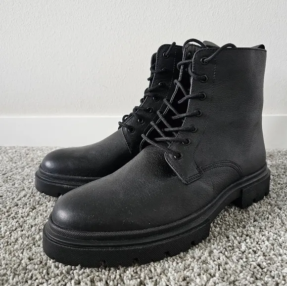New Schuh Leather Men's Lace-Up Boots sz 42 (9)