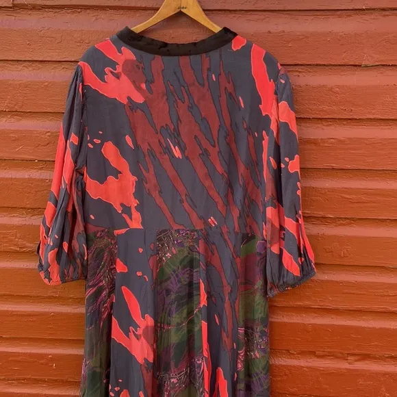 New! Soft Surroundings Epiphany Dress Velvet Accents Maxi Women's Size 14