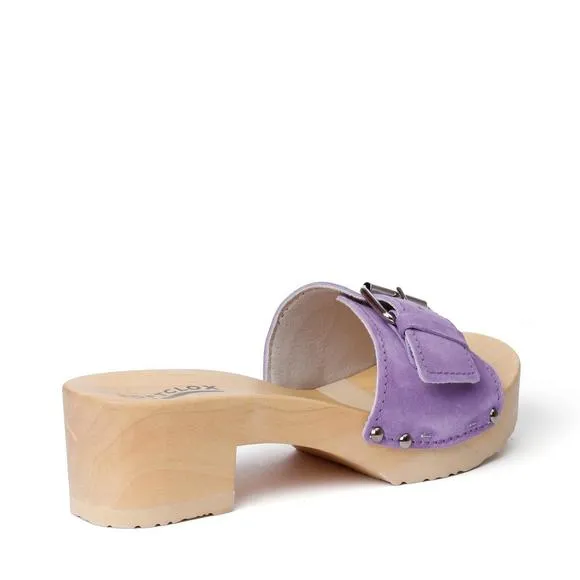 NEW SOFTCLOX women's pali cashmere sandals in violet (nature)