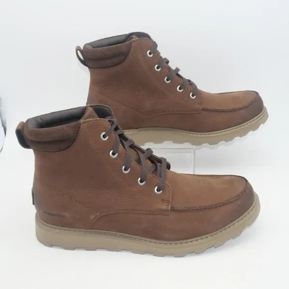 NEW SOREL MADSON II Moc Toe Waterproof Boots Men's 10.5 Tobacco Brown