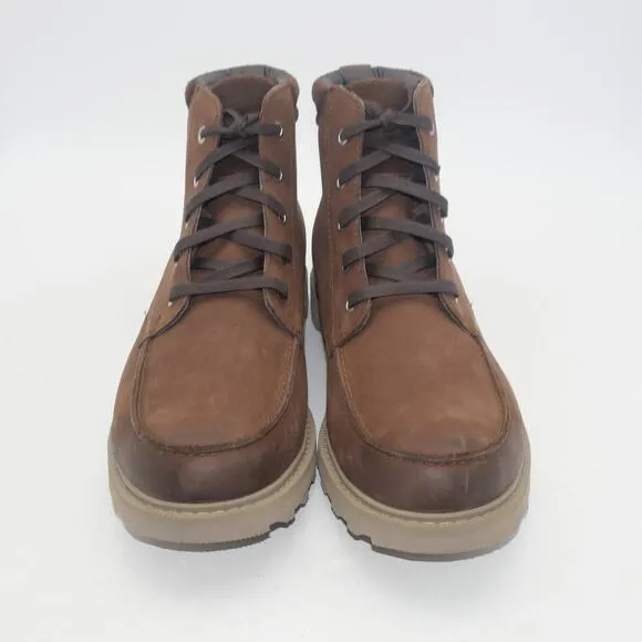 NEW SOREL MADSON II Moc Toe Waterproof Boots Men's 10.5 Tobacco Brown