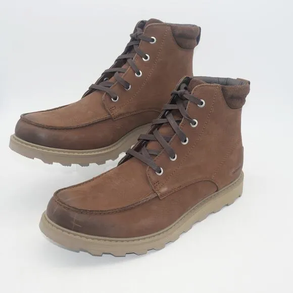 NEW SOREL MADSON II Moc Toe Waterproof Boots Men's 10.5 Tobacco Brown