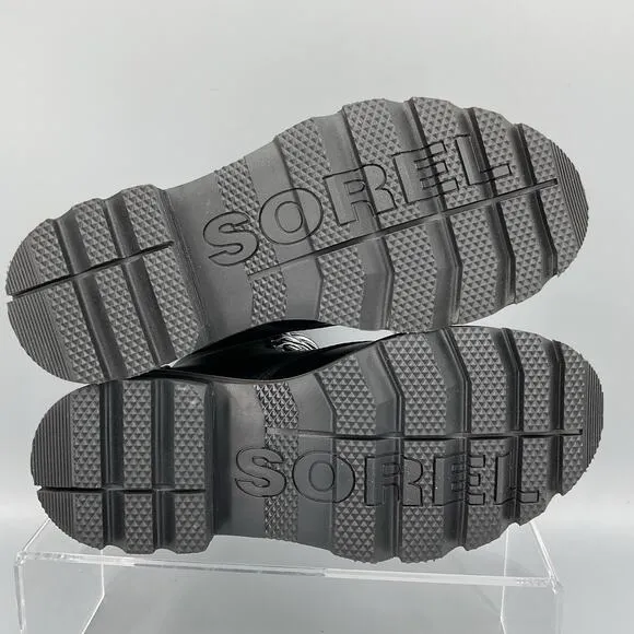 NEW Sorel Women’s Lennox Leather Lace up Boots Black Size 6.5