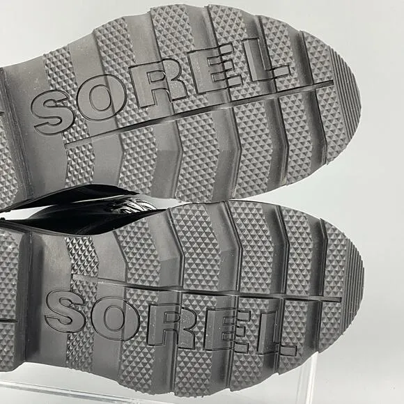 NEW Sorel Women’s Lennox Leather Lace up Boots Black Size 6.5