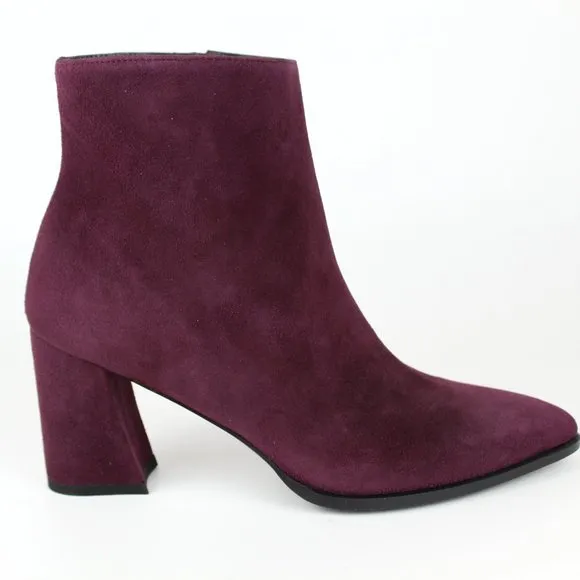 NEW Stuart Weitzman Suede Ankle Boots - Block Heel for Fall Work or Weekend